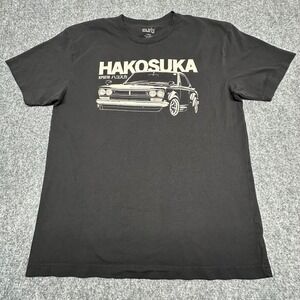 Curb Hakosuka KPGC10 Graphic T-Shirt Size Large Black Japanese Classic Car‎ Tee